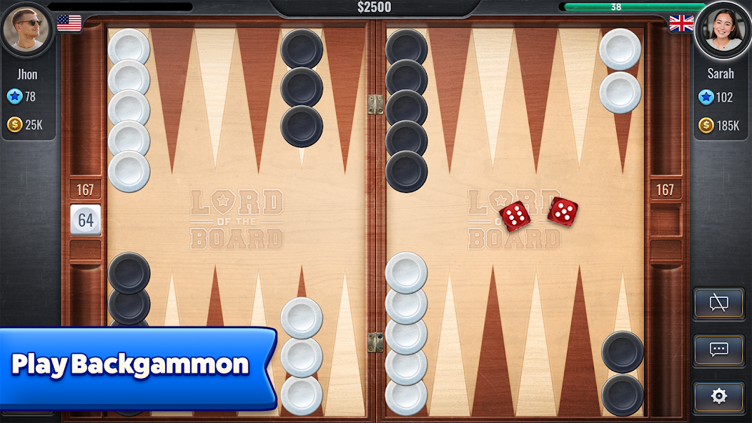 Backgammon - Lord of the Board screenshot 1