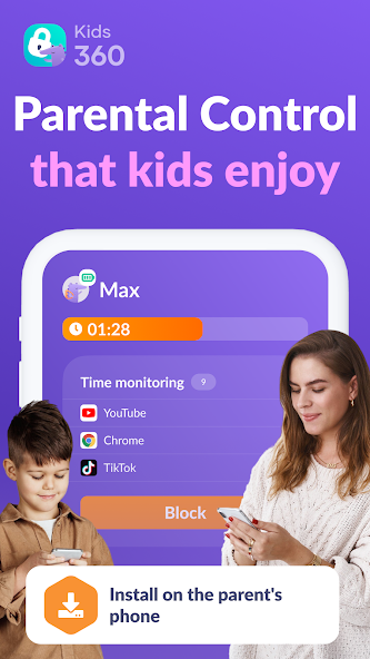 Kids360: Parental Control App screenshot 1