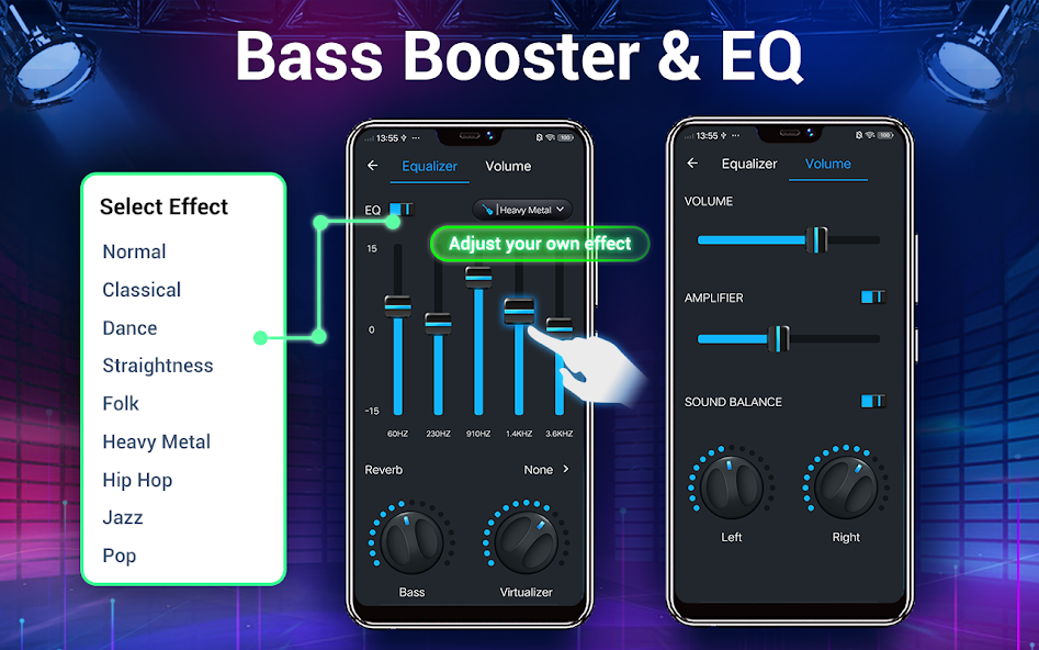 Music player- bass boost,music screenshot 11