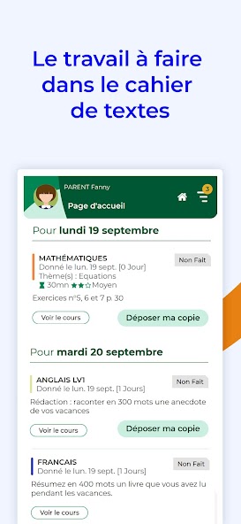 PRONOTE screenshot 2