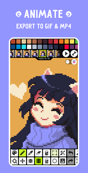 Pixel Studio: pixel art editor screenshot 2