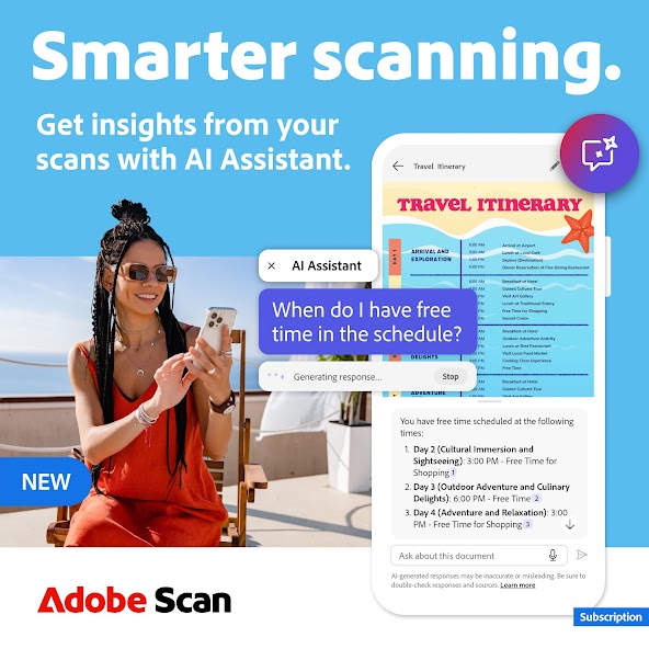 Adobe Scan AI PDF Scanner, OCR screenshot 1
