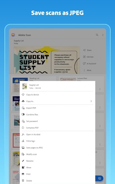 Adobe Scan AI PDF Scanner, OCR screenshot 4