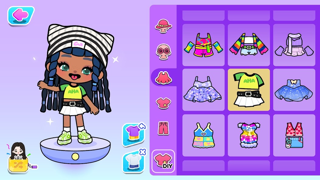 Aha World: Doll Dress-Up Game screenshot 1