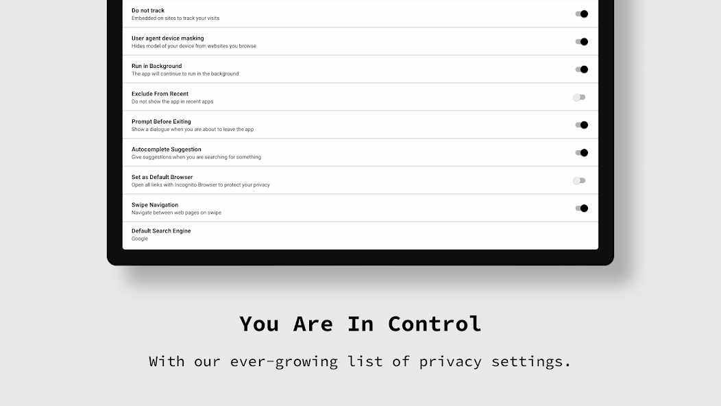 Incognito Browser - Go Private screenshot 17