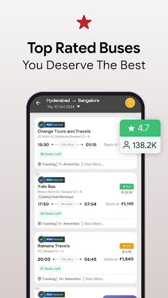 AbhiBus Bus Ticket Booking App screenshot 1