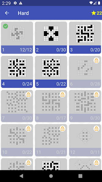English Crossword puzzle screenshot 10