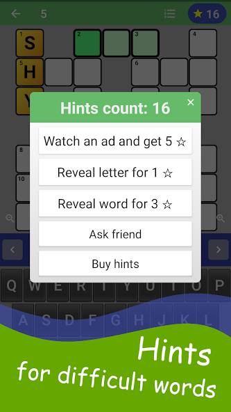 English Crossword puzzle screenshot 11