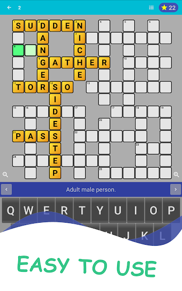 English Crossword puzzle screenshot 16