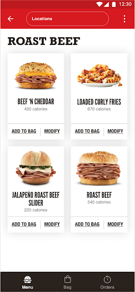 Arby's Fast Food Sandwiches screenshot 2