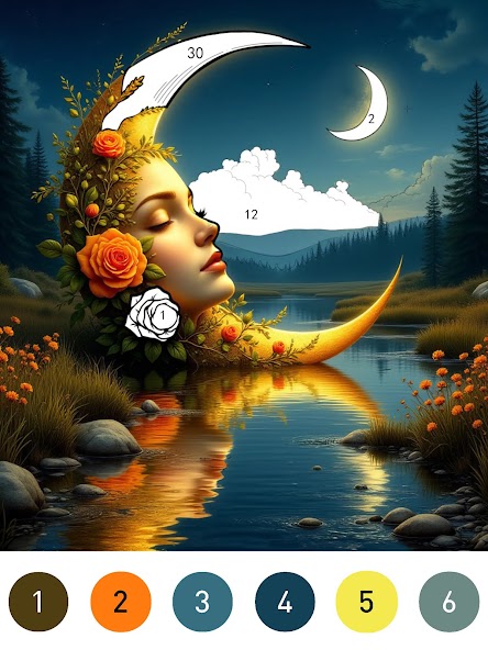 Fantasy Color By Number Game screenshot 4