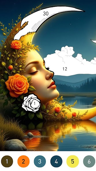 Fantasy Color By Number Game screenshot 17