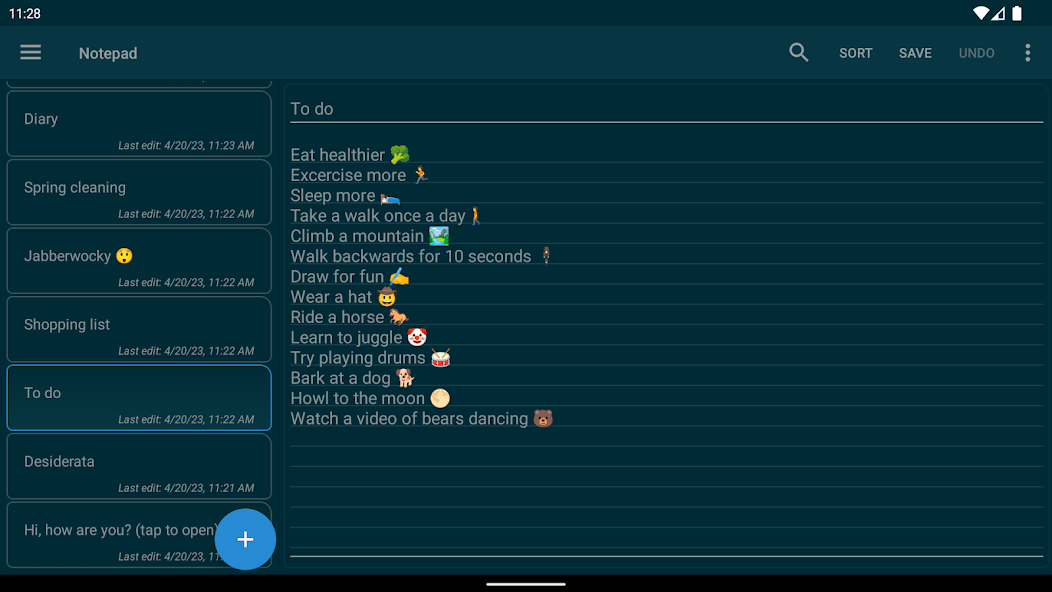 Notepad - simple notes screenshot 3