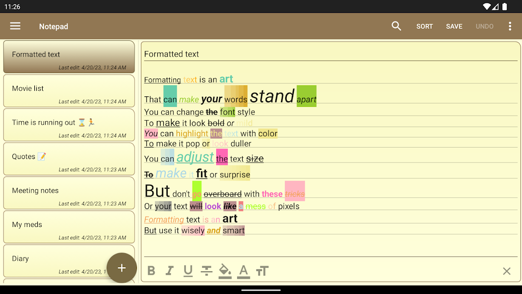Notepad - simple notes screenshot 5