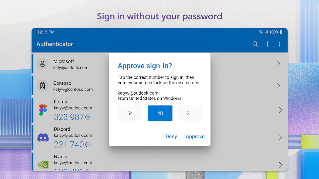 Microsoft Authenticator screenshot 9
