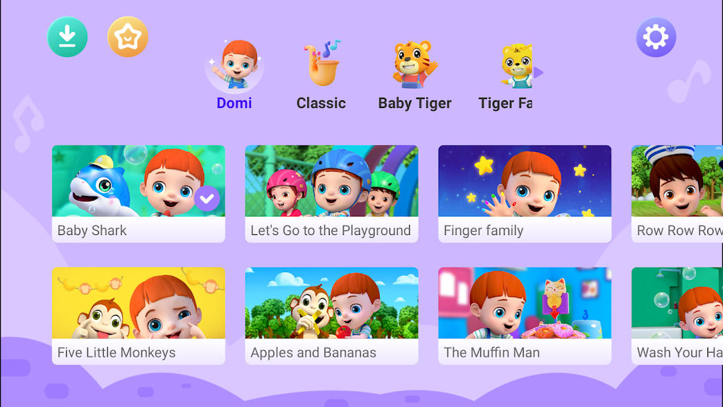 Baby Domi-Kids Music& Rhymes screenshot 1
