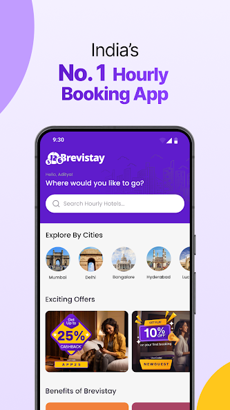 Brevistay: Book Hourly Hotel screenshot 2
