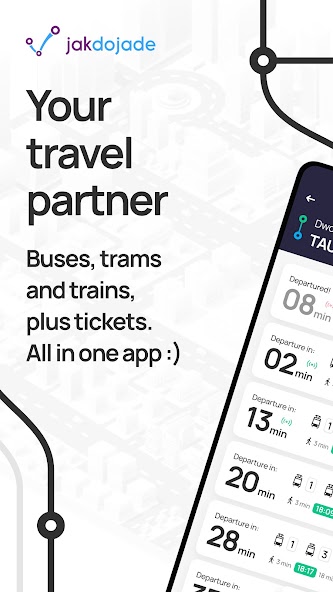 Jakdojade: public transport screenshot 1