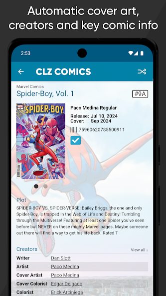 CLZ Comics comic book database screenshot 5