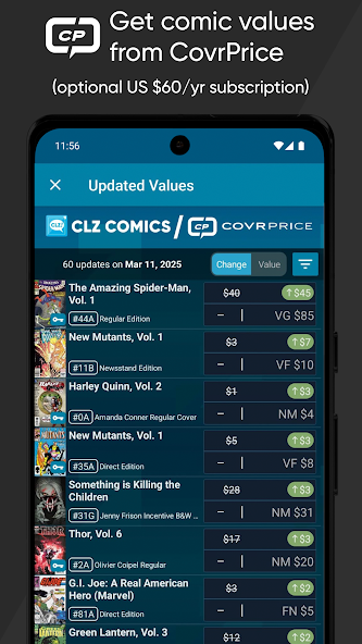 CLZ Comics comic book database screenshot 8