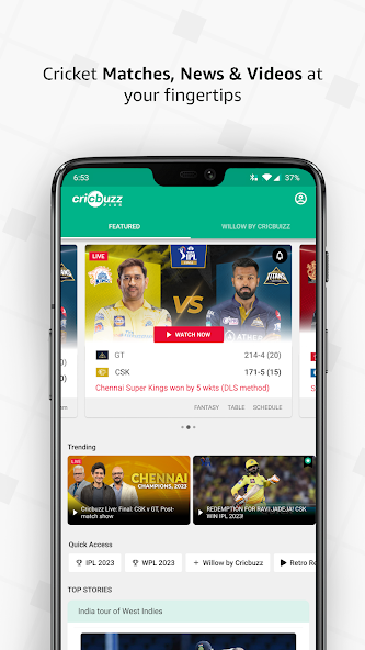 Cricbuzz - Live Cricket Scores screenshot 1