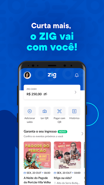 Zig: Ingressos e consumo fácil screenshot 1