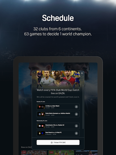 DAZN - Watch Live Sports screenshot 2