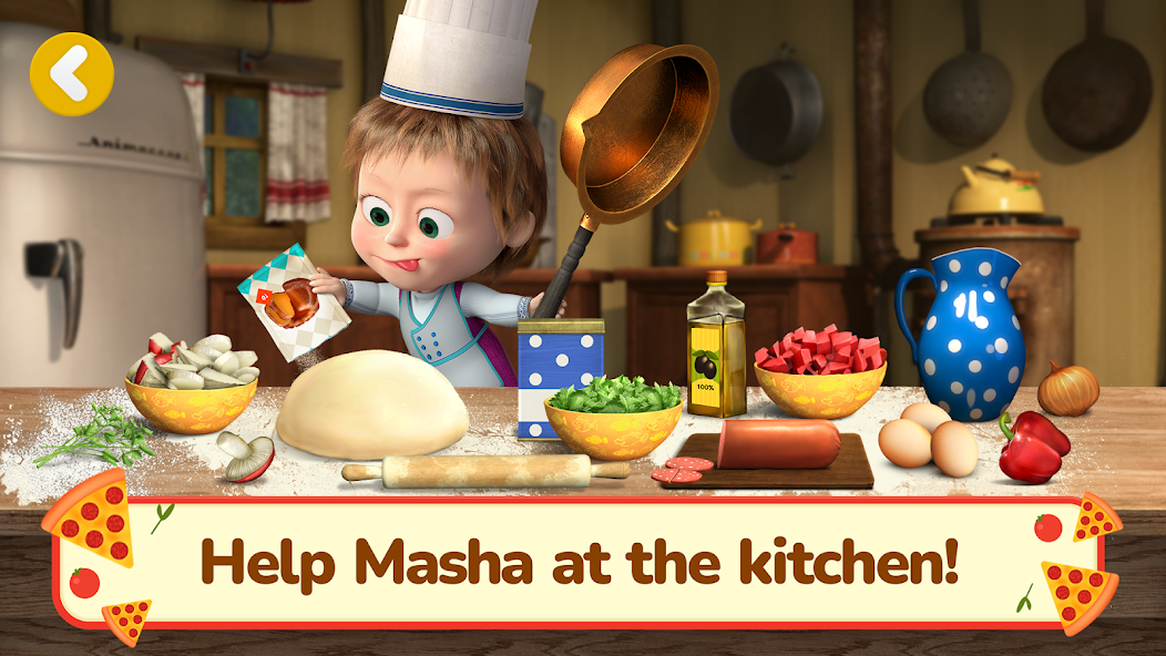 Masha and the Bear Pizza Maker screenshot 1