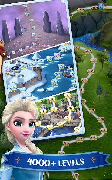 Disney Frozen Free Fall Games screenshot 2