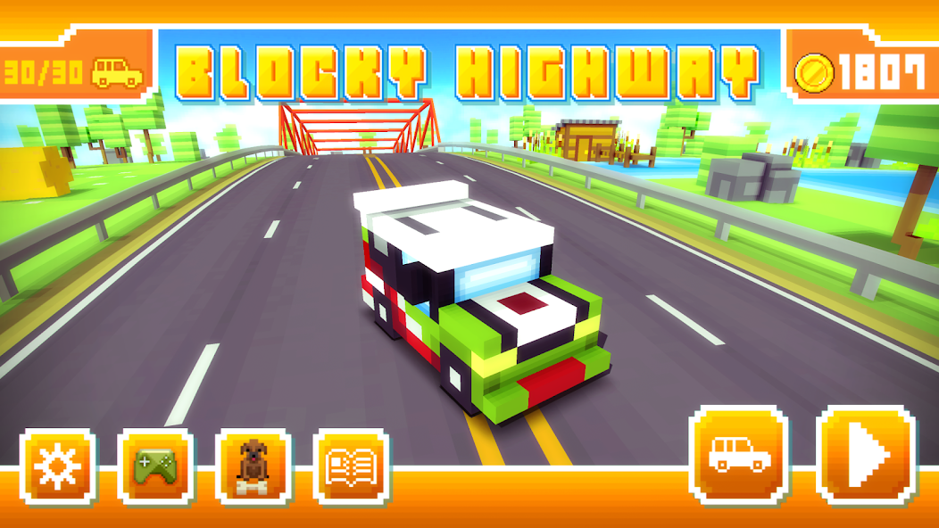 Blocky Highway: Traffic Racing screenshot 15