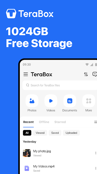 TeraBox: 1TB Cloud & AI Space screenshot 1