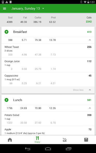 Calorie Counter by fatsecret screenshot 2