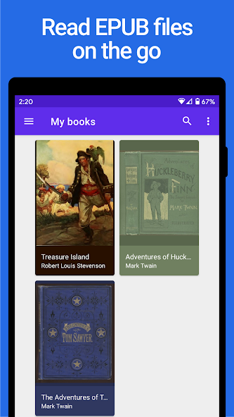 Lithium: EPUB Reader screenshot 1