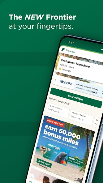 Frontier Airlines screenshot 1