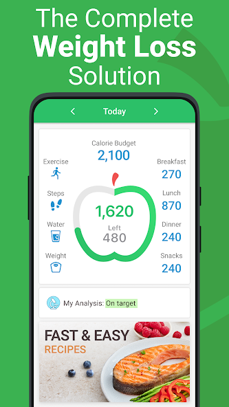 Calorie Counter - MyNetDiary screenshot 1