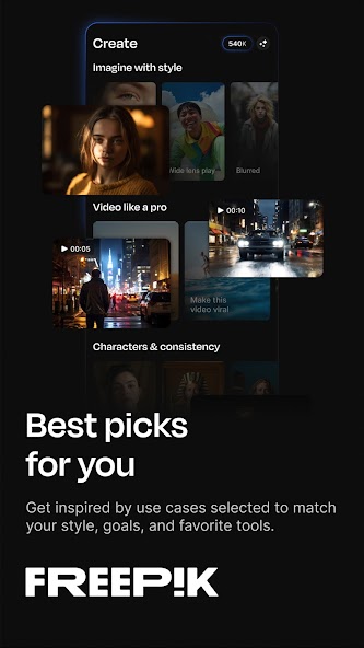 Freepik: Design & edit with AI screenshot 1