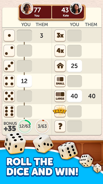 Dice Yatzy - Classic Fun Game screenshot 1