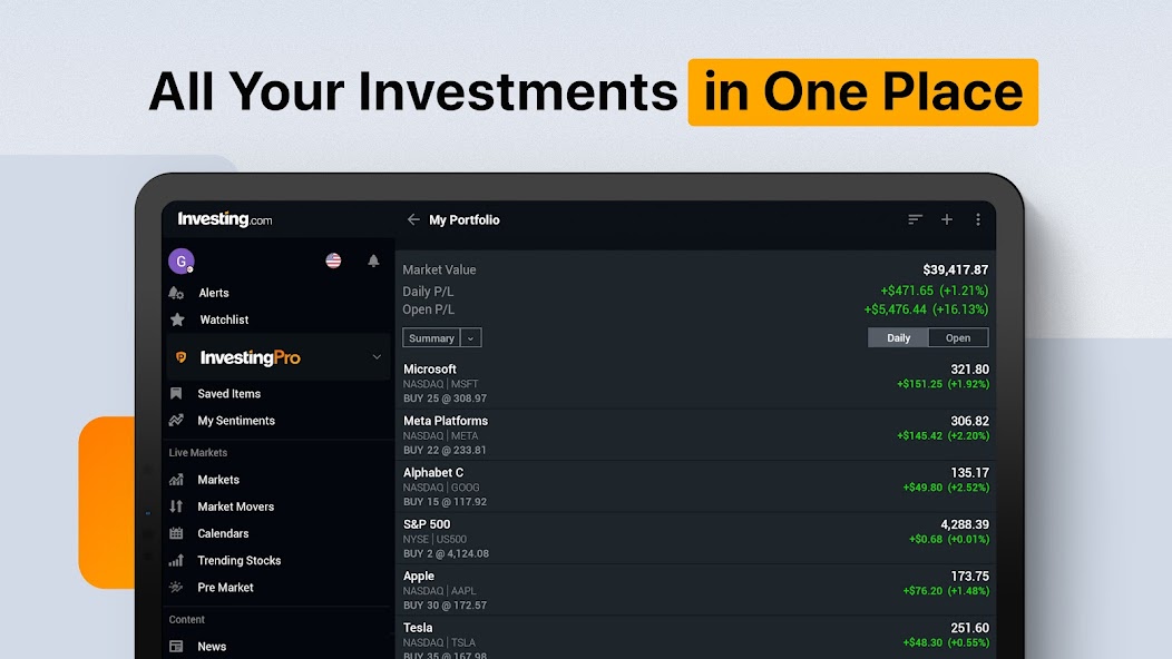 Investing.com: Stock Market screenshot 3