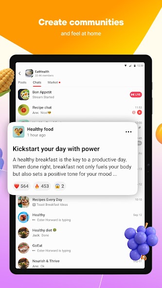 Online chat, calls - Gem Space screenshot 2