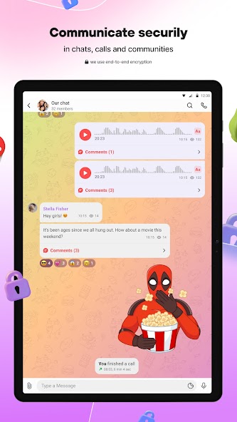 Online chat, calls - Gem Space screenshot 18