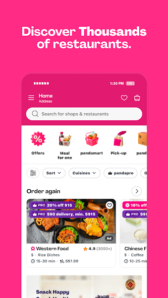 foodpanda: food & groceries screenshot 2
