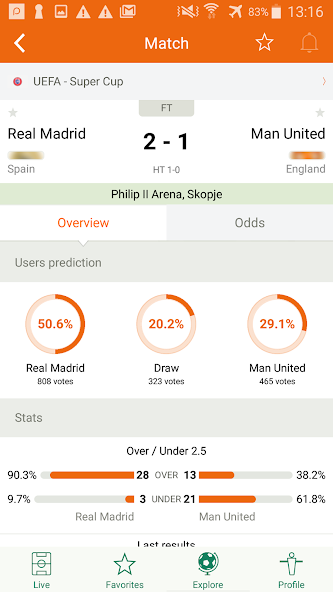 Futbol24 soccer livescore app screenshot 2