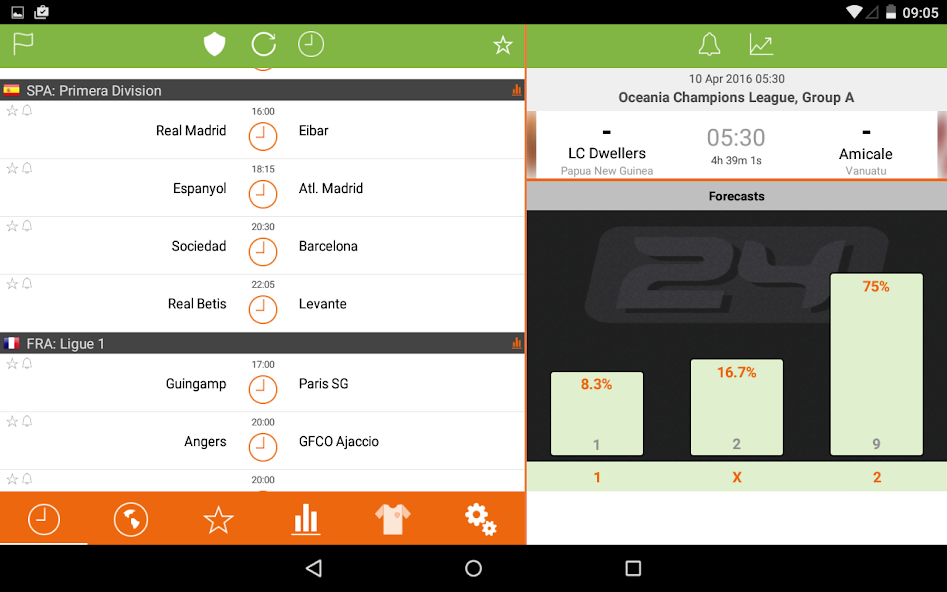 Futbol24 soccer livescore app screenshot 7