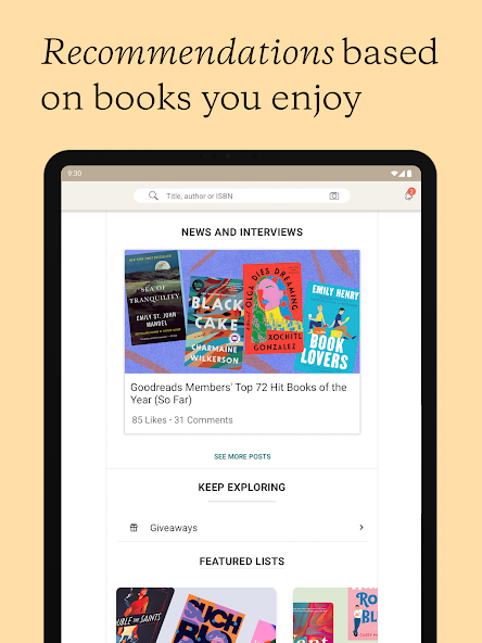 Goodreads: Book Reviews screenshot 3