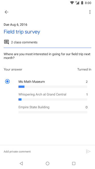 Google Classroom screenshot 5
