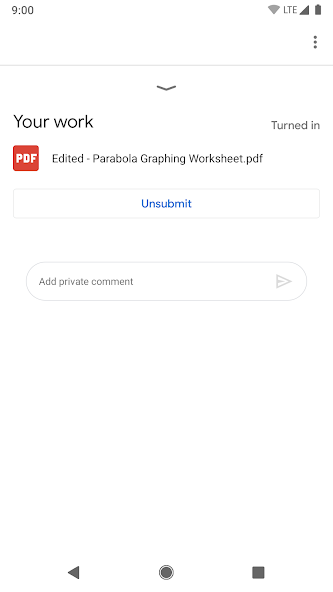 Google Classroom screenshot 7