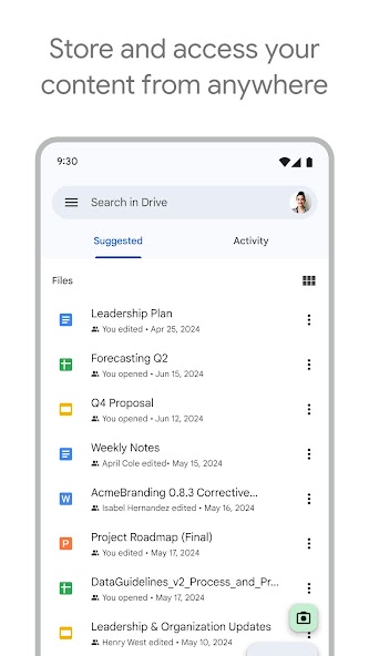 Google Drive screenshot 1