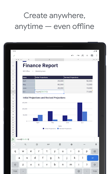 Google Sheets screenshot 9