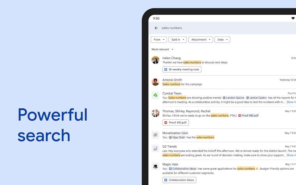Google Chat screenshot 4