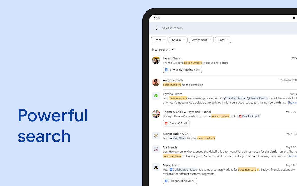 Google Chat screenshot 13